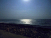 Moon over the Gulf of Mexico [JPEG 278K]