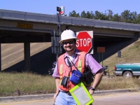 Bridge Inspector, Carthage, TX, Fall 2001[JPEG - 299K]