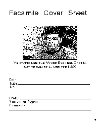 Fax Cover Page